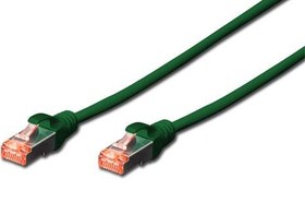 Resim DK-1644-020/G Digitus Cat.6 Patch Kablo, S-FTP, Halogenfree, AWG 27/7, 2 metre, Yeşil Renk 