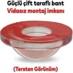 Resim Skygo Silikon Kapı Stoperi Tamponu Yapışkanlı Şeffaf Kapı Kolu Stopu Sessiz Stop 