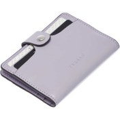 Resim Lila Deri Unisex Kredi Kartlık - S1KK00001653-T8J 