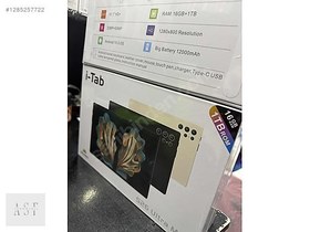 Resim İ-Tab S26 UltraMax Sim Kartlı BTK Kayıtlı Full Set Tablet 