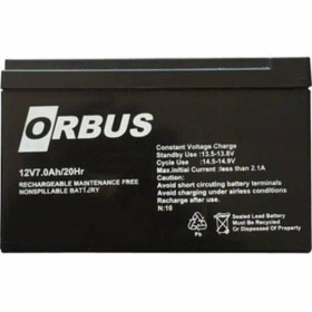 Resim ORBUS 12v7ah Akü 