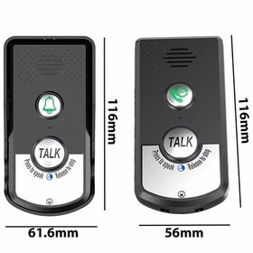 Resim Yenilzd Telsiz Uzun Menzilli Kablosuz Kapı Zili Ünitesi Su Geçirm 