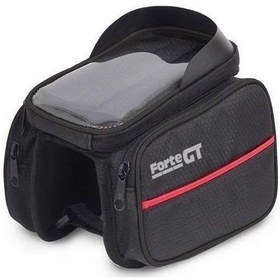 Resim Forte Gt822 Kadro Üstü Telefonluklu Bisiklet Çantası Su Geçirmez Gri - Siyah 