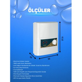 Resim ŞAMPİYON Elektrikli Banyo Şofbeni 7500W 