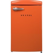 Resim Vestel RETRO SB14111 Turuncu 122 Lt Statik Buzdolabı 