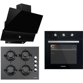 Resim Kumtel B66-SF2 (MT) (PLUS) - KO-40TAHDF - DA6-830 Siyah Ankastre Set 