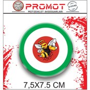 Resim PROMOT Sticker VESPA MOTORSİKLET 3D DAMLA LOGO 2 Lİ STİCKER 22 