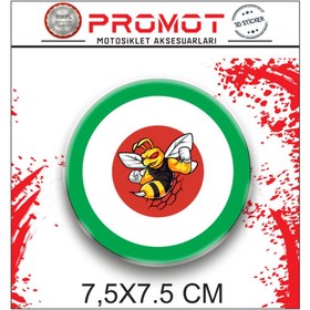 Resim PROMOT Sticker VESPA MOTORSİKLET 3D DAMLA LOGO 2 Lİ STİCKER 22 
