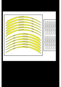 Resim Yamaha Florasan Sarı Iıı Nmax Jant Şeridi 