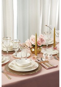 Resim Emsan New Bone Ebrar 60 Parça Yemek Takımı 