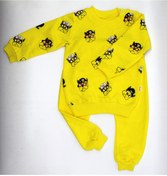 Resim BEBEK FİRARDA Köpekli Sweat Pijama Eşofman Bebek 2’li Günlük Takım 93341 