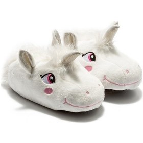 Resim Twigy Pinky Çocuk Hayvanlı Panduf Beyaz 22/29 CC0671 Beyaz 