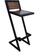 Resim Metal Bar Taburesi Açık İskelet 