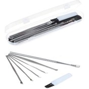 Resim Zhd 6 Parça Paslanmaz Çelik Kulak Balmumu Toplayıcı Çıkarıcı Temizleyici Bakımı Çubuk Seti 