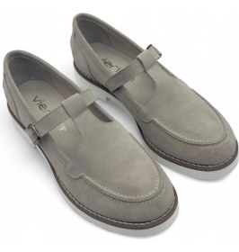 Resim Vieris Javelle Bej Süet Hakiki Deri Casual Kadın Loafer 