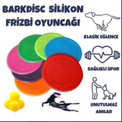 Resim BarkDisc Silikon Frizbi Köpek Oyuncağı 