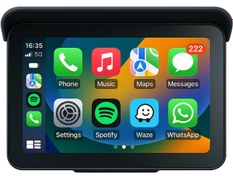 Resim MotoCarPlay™ Kamerasız (MONTAJ DAHİL) - Kablosuz CarPlay & Android Auto Ekran – Tüm Motosikletlerle Uyumlu 