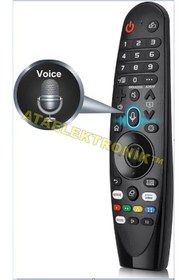 Resim ATAELEKTRONİK LG AN-MR400P, AN-MR500G, AN-MR600, AKB74495301 ANDROİD TV AKILLI AİR MOUSE Sihirli KUMANDA 