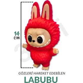 Resim 3dPi Creative | Gözleri Hareket Edebilen Labubu Figürü - 14CM Boyunda - Sürpriz Renklerde 