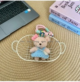 Resim Shineyee Sevimli Renkli İp Peluş Ayı Kolye - El Yapımı Oyuncak - Küçük Bebek Çanta Ve Cep Telefonu Çekicilik 