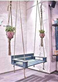 Resim Bamena Wood Moat Ahşap Salıncak 