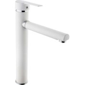 Resim Opak Çanak Banyo Lavabo Bataryası Beyaz 