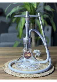 Resim Vikings Model Özel Üretim Nargile Takımı Gri 