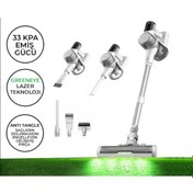 Resim Icotech F30MAX 33KPA GreenEye Lazer Teknoloji Dikey Şarjlı Süpürge Icotech