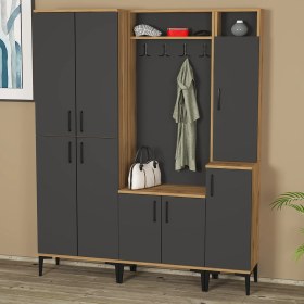 Resim Kalender Dekor Rose-1-2-4 Portmanto Vestiyer Ayakkabılık RS06 