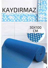 Resim Hsnet Kaydırmaz Rulo Mat Halı Çekmece Sofra Dolap Kaydırmazı 30x100cm - Ne0001-01x5m9 Renkli 