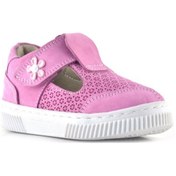 Resim Rakerplus Bheem Hakiki Deri Pembe Cırtlı Çiçek Detaylı Bebek Sandalet Pembe 