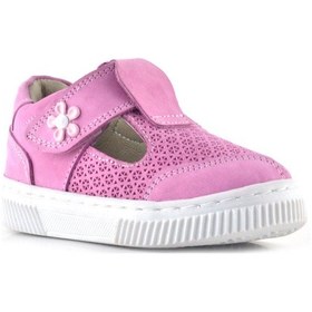 Resim Rakerplus Bheem Hakiki Deri Pembe Cırtlı Çiçek Detaylı Bebek Sandalet Pembe 