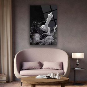 Resim Şah Mat Satranç Cam Tablo - MOD129 - 45 x 65 cm 