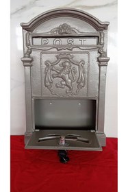 Resim USKUL DOKUM Döküm Posta Kutusu - Vizon Aslanlı 