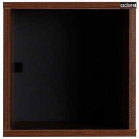 Resim Adoremobilya Dekoratif Kare Duvar Rafı - Ispanyol Ceviz 