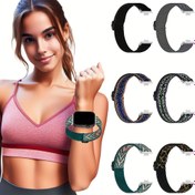 Resim Huawei Fit 3/Fit 4/Fit 4 Pro ile Uyumlu 1 Adet Elastik Naylon Bant - Kadınlar & Erkekler için Geometrik ve Hayvan Desenli Esnek Ayarlanabilir Yumuşak Nefes Alabilen Spor Döngü Bileklik, Fitness Takipçisi Aksesuarı, Hareket Kablosu, Trendy Aksesuar, Hafif Malzeme, Spor Salonu Tutkunları İçin 