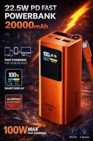 Resim Acl PW-144 20000 mAh 100W Super Fast Laptop ve Telefon Uyumlu Powerbank 