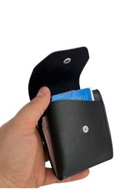 Resim David Polo Hakiki Deri Bol Kartlıklı Kullanışlı Unisex Kartlık Cüzdan Acı Kahverengi 