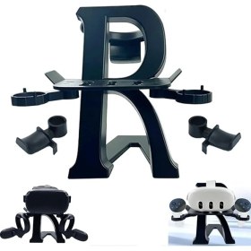 Resim Lidyahan Store Meta Quest 3/ Quest 2/ Quest/quest Pro/pico 4 Için / Valve Index Sanal Gerçeklik Kulaklık ve Kolları Için Vr Masaüstü Ekran Standı Montaj Masası Braketi Depolama Tutucu 