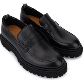 Resim Rossi Erkek Hakiki Deri Siyah Loafer Ayakkabı 668 1221 Erk Ayk SK25-26 Nero 