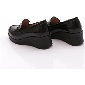 Resim Dgn 1042 Kadin Loafer Ayakkabi Siyah 