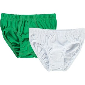Resim Civil Boys Erkek Çocuk 2'li Külot Set 2-10 Yaş Yeşil Beyaz 82334662423w1 Beyaz - Yeşil 