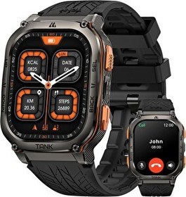 Resim Amaztim M3 60 Gün Pil Ömrü Paslanmaz Çelik Gövde Akıllı Saat Siyah 