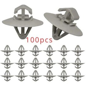 Resim Topnotch 100 Adet Universal Renault Vauxhall Kapı Paneli Klipsi 7703077421 Dayanıklı Plastik İç Aksesuar 