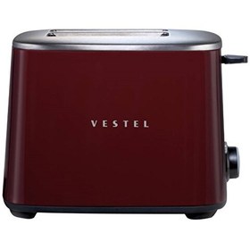 Resim Vestel Retro 2 Dilim Bordo Ekmek Kızartma Makinesi 