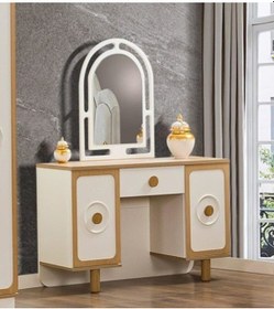 Resim Dardason Güneş Aynalı Şifonyer Beyaz - Meşe 