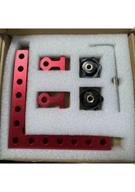 Resim Fochsia 5.51 İnç Ağır Hizmet Alüminyum Ahşap Kıskaç 90 Derece Açı Ölçekli Ayarlanabilir 