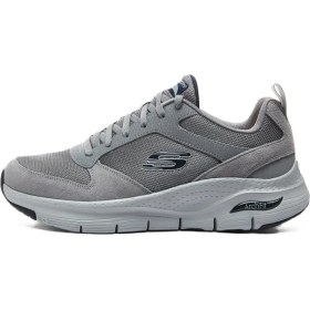 Resim Skechers Archfit-Servitica Mens Sneaker Erkek Günlük Spor Ayakkabı Gri 