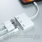 Resim ALLY 3in1 İPhone-İPAD lightning To Usb Kamera Okuyucu 