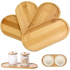 Resim İBİCO OVAL AHŞAP BAMBU YAĞDANLIK ALTLIĞI & MİNİ TEPSİ SUNUMLUK 